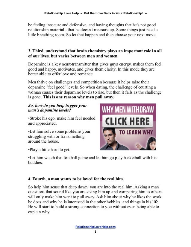 How To React When Your Man Pulls Away How To Conduct oneself When Your Put Pulls Away